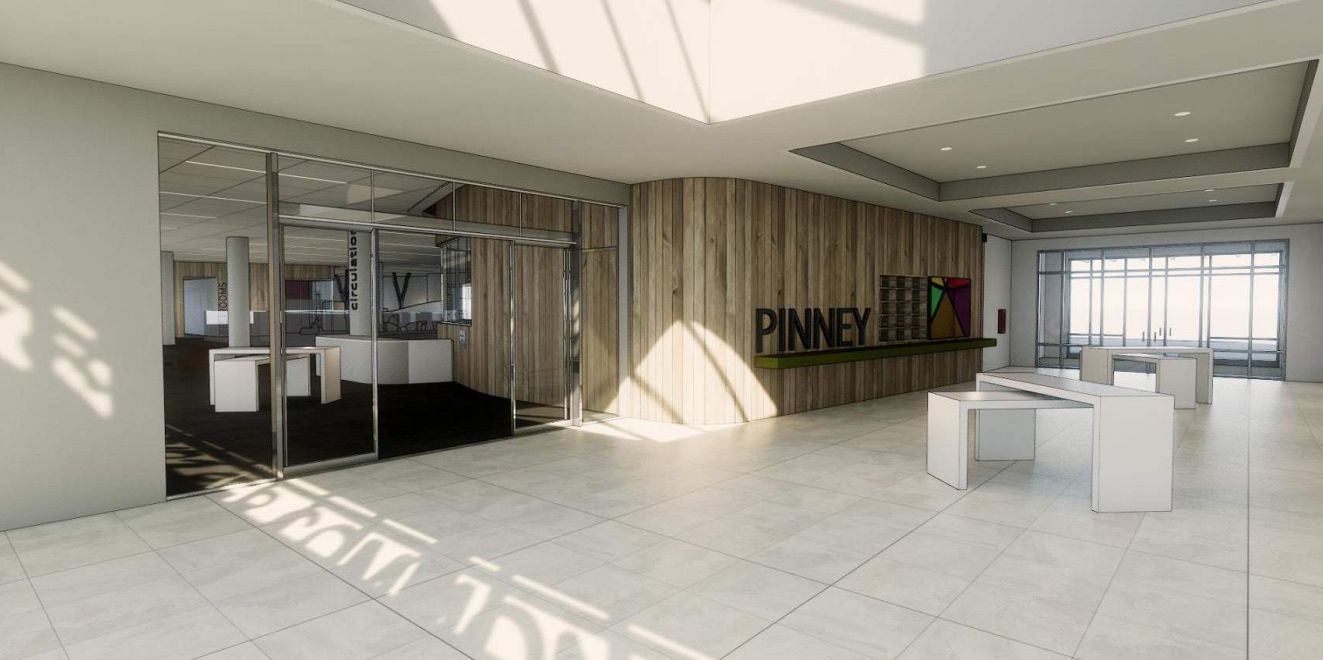 Pinney Library atrium